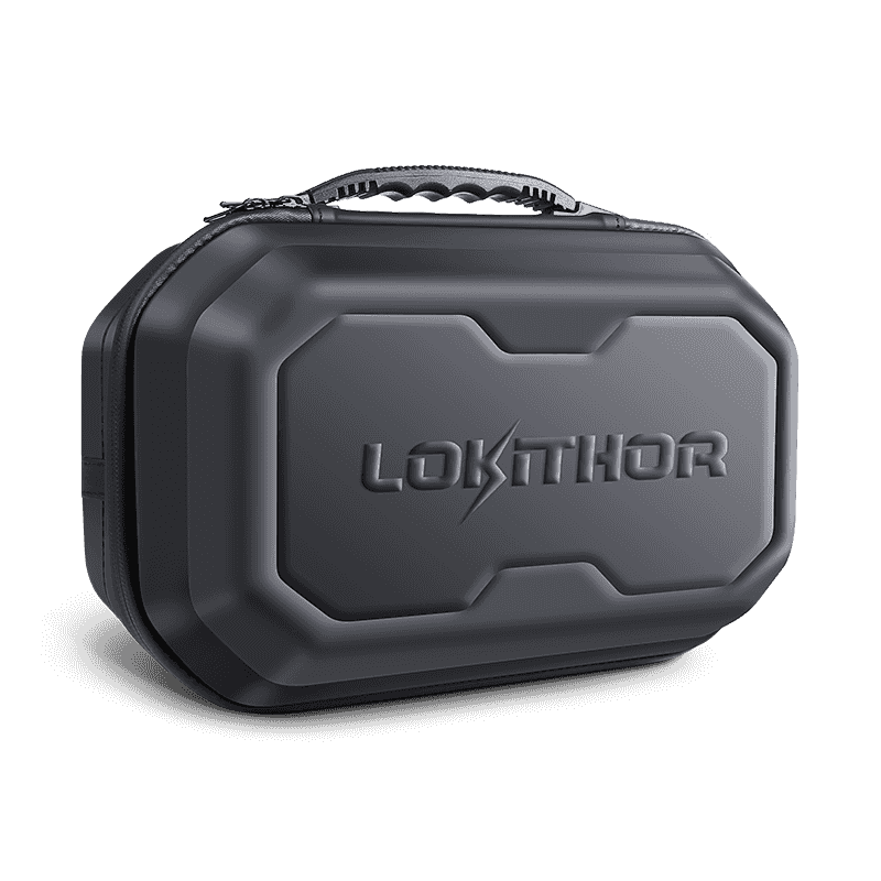 LOKITHOR EVA jump starter case, durable black design